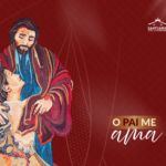 imagem do mosaico do pai das misericórdias que fica no santuário do pai das misericórdias na canção nova em cachoeira paulista. Contém o convite para a novena do pai das misericórdias e da festa do pai das misericórdias que inicia dia 22 de maio de 2026. O tema da festa é o pai de ama. Novena do Pai das Misericórdias, Pai das Misericórdias, Festa do Pai das Misericórdias, O Pai me ama, Santuário do Pai das Misericórdias, Canção Nova, TV Canção Nova, YouTube Santuário Pai das Misericórdias, novena 2026, festa religiosa, preparação espiritual, oração, misericórdia de Deus, amor do Pai, peregrinação, Cachoeira Paulista, Santa Missa, quermesse católica, espiritualidade católica, devoção ao Pai das Misericórdias.