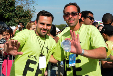 horizontal Gilson foi voluntário no Bote Fé